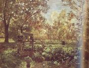 Jakob Emil Schindler Peasant Garden at Goisern (nn02) oil painting artist